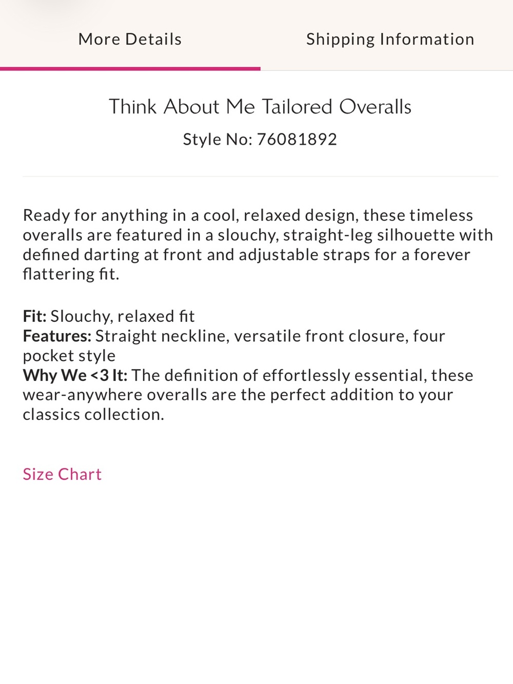Free People Tailored Overalls - Picture 4 of 4